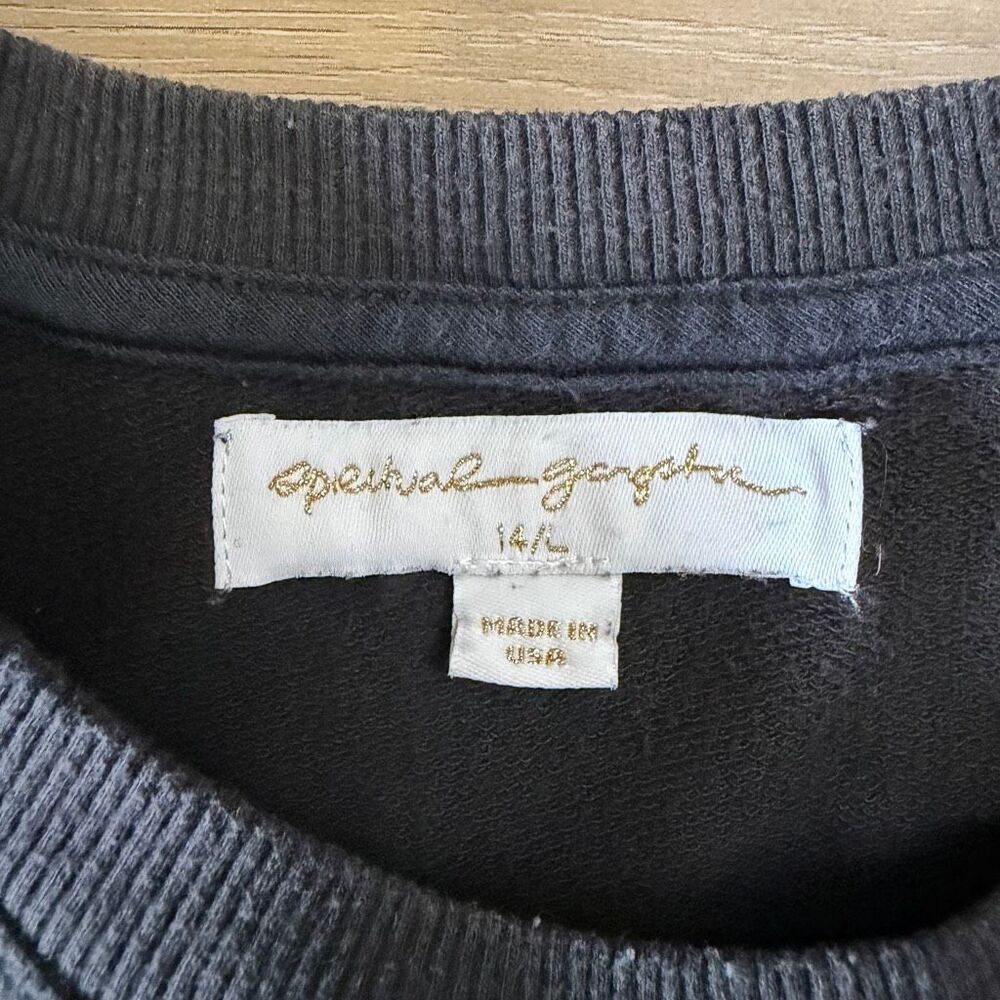 Spiritual Gangster Women’s Black & Gold Sweatshirt Size 14/L La Lifestyle Yoga View 2